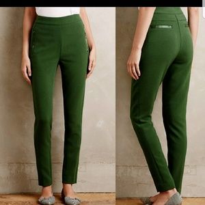 Anthropologie Green high waist pants